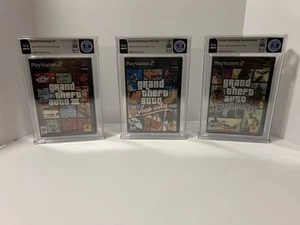 Grand Theft Auto GTA Trilogy Complete Set! PS2 Playstation 2 WATA Graded 9.8/A++ - Picture 1 of 4