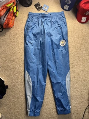 Cortavientos Puma Manchester City FC forrados de malla con puños talla mediana azul Foto 1 de 4