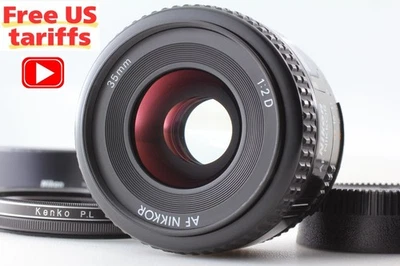 [ MINT w/ Hood Filter Caps ] Nikon AF NIKKOR 35mm f/2 Wide Angle Lens From JAPAN - Image 1 of 4