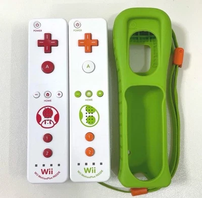 Excellent Nintendo Wii OEM Remote Plus - Yoshi & Toad Edition Tested - Image 1 of 4