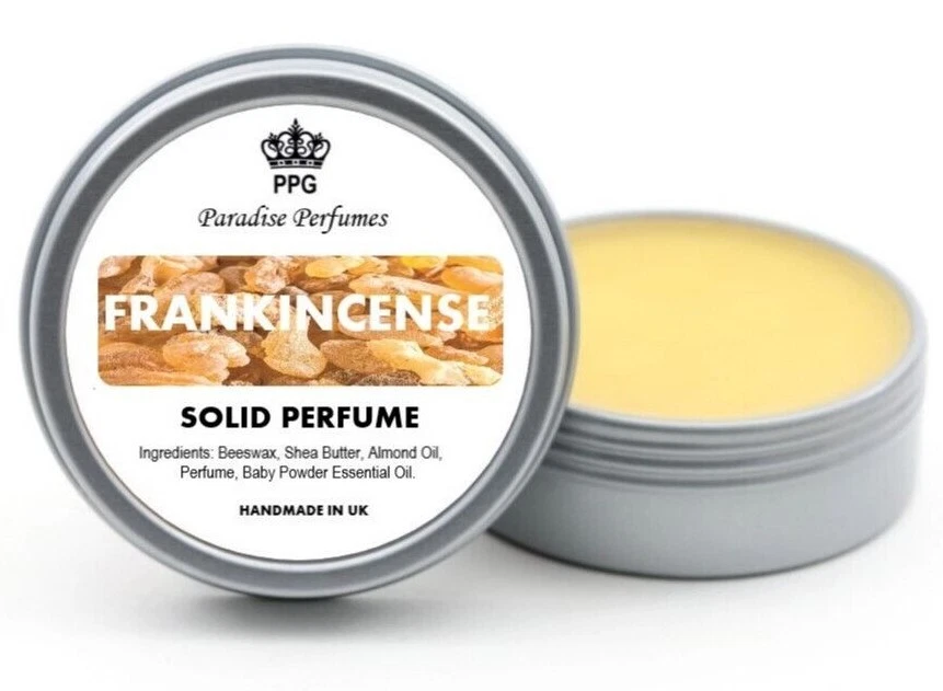 Frankincense Natural Solid Perfume by Paradise Perfumes Fragrance Balm 15ml