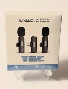 Maybesta Professional Wireless Lavalier Lapel Microphone for iPhone/iPad, NEW! - Picture 1 of 2