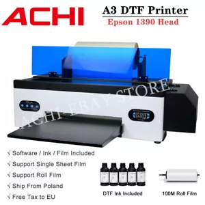 2in1 A3 DTF Printer Epson 1390 Nozzle Direct to Film Heat Transfer Printer &Film - Bild 1 von 13
