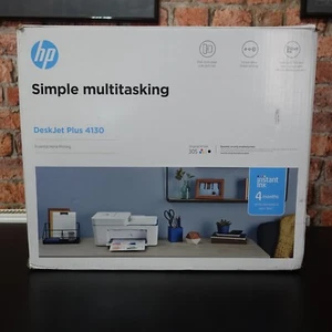 HP DeskJet Plus 4130 printer – tested, spares or repair (paper feed issue) - Picture 1 of 13