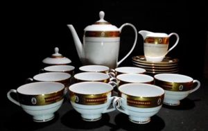 RARE service a café 23 pièces manufacture royale les Abeilles de Chantenoy - Imagen 1 de 17