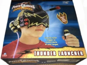 Power Rangers schwarze Dino Thunder Laucher Ranger Maske neu werkseitig versiegelt 2003 - Bild 1 von 1