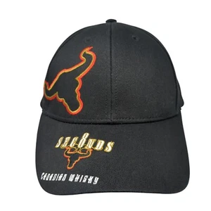8 Seconds Canadian Whisky Strapback Hat Black One Size Embroidered - Picture 1 of 8