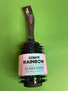 NEU CONAIR RAINBOW COLLECTION GROSSE THERMO-RUNDE HAARBÜRSTE TROCKENER STIL VOLUMIZE - Bild 1 von 1