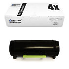 4X Toner For Lexmark Mx 310 410 510 511 611 Dhe De Dte Dn, 0060F2h00 Black