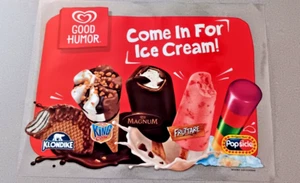 Letrero estático, calcomanía para heladería, ventana de camión de helados 15"x11" - Imagen 1 de 3