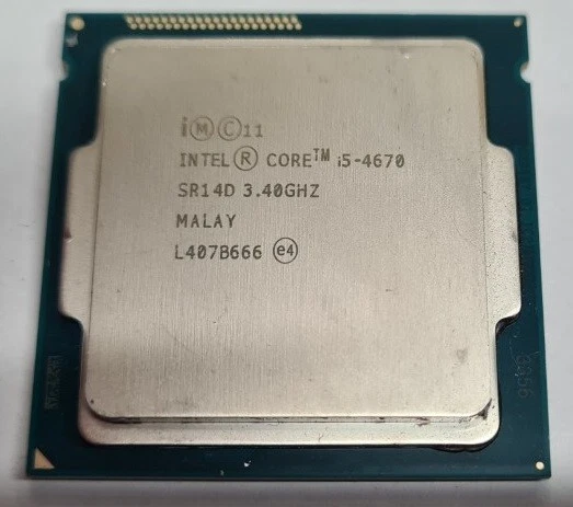 CPU PROCESSORE INTEL I5 4670 3,60 GHz 6 MB SR14D SOCKET LGA 1150 OFFERTA - Immagine 1 di 1