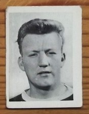 A&BC FOOTBALLERS 1966-67 BLACK & WHITE SMALL NO 66 JIMMY GABRIEL EVERTON