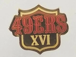 Super Bowl XVI 1981 SAN FRANSISCO 49ers Forty Niners Pin Button NFL Football - Picture 1 of 2