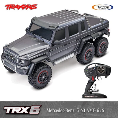 Traxxas TRX88296-4-SLVR Argento TRX-6 MB G63 AMG 6x6 1/10 Crawler senza Clip - Immagine 1 di 4