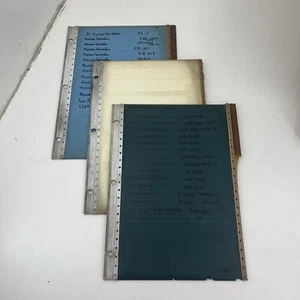 Microfiche Microfilm 3 Ring Binder Organizer Pages 3 Pack - Picture 1 of 2