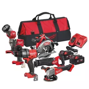 Pack 6 Products M18 Fuel 18V Milwaukee +2 Batteries And Bag Of Transport - Picture 1 of 8
