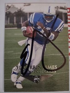 EDGERRIN JAMES COLTS MIAMI RB SIGNED EDGE RC ROOKIE TRADING CARD EXACT PROOF PIC - Picture 1 of 4