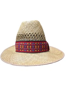 Vintage Ranger Resources Straw Hat Woven Strap Scottsdale AZ Cowboy Size L NEW - Picture 1 of 5