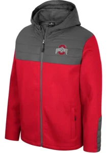 COLOSSEUM ' OHIO STATE BUCKEYES ' MEDIUM WEIGHT JACKET ' RED/GRAY ' SMALL - Picture 1 of 1