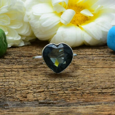 Sorprendente Nero Spinello Gemma 925 Argento Sterling Mano Anello Tutti Misura - Immagine 1 di 3