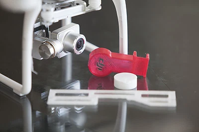 DJI Phantom 2 V+ Flight Kit RED - Lens Cap - Gimbal Lock & Guard 3d printed - Image 1 of 4