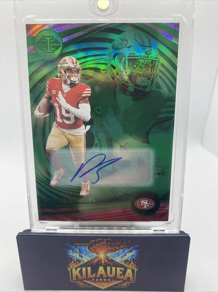 Deebo Samuel Illusions Auto SP 7/10 2023-24 Commanders 49ers 🔥 🏈 - Image 1 of 2