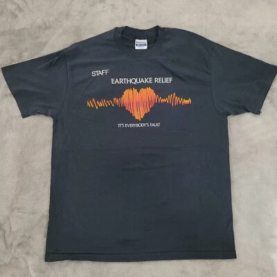 Camisa de Colección Rara 1989 Grateful Dead Earthquake Relief Staff Hombres XL BILL GRAHAM Foto 1 de 4