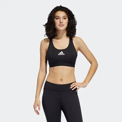 adidas Sports Bra Womens - Gym / Training / Workout Bra Top - Black Friday Sale - Image 1 of 4