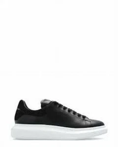 AUTH Alexander McQueen Oversized Black Larry Trainers - Size 35  - Picture 1 of 4