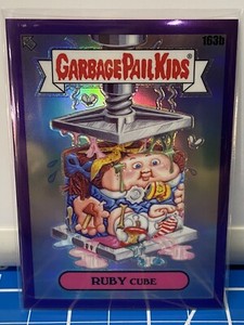 Ruby Cube 163b Purple 2021 GPK Chrome 4 Garbage Pail Kids /250
