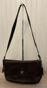 Coach 15170 Brown Pebbled Leather VTG Legacy Shoulder Crossbody Bag Purse - Picture 1 of 11