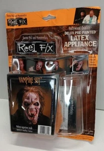 VAMPIRE SET Reel f/x make up Latex Appliance W Feathered Edges Hollywood Qualit - Picture 1 of 4