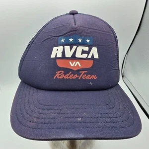 Rvca Rodeo Team Boys Fit Trucker Hat Blue Snapback Adjustable Casual Outdoors - Picture 1 of 9