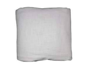 Pottery Barn Seaton Textured Blackout Curtain Drape Panel White 100x 84" OB READ - Picture 1 of 20