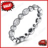 Stackable Expressions™ Lab-Created Blue Sapphire Filigree Eternity Band In Sterling Silver - Foto 7