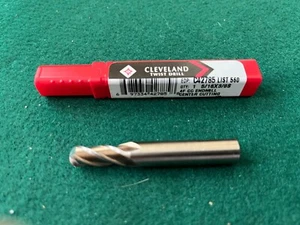 Cleveland#42785 End Mill 5/16 x 3/4 LOC x 3/8 x 2-1/2 OAL 4F Ball End Cobalt USA - Picture 1 of 7