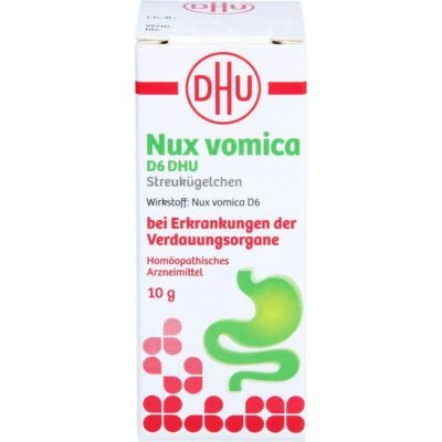 DHU-ARZNEIMITTEL GMBH & CO. KG NUX VOMICA D 6 DHU Glob.bei Erkr.d.Verdauungsorg. 10 g PZN13699929
