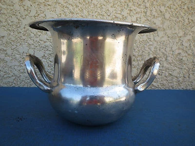 ancien seau a champagne GEB france monogramme LP french antique brocante - Photo 1/4