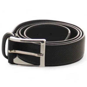 Genuine OFFICINE DEL CUOIO Belt Male Leather 95-110 - 1309-35NERO95-110 - Picture 1 of 3