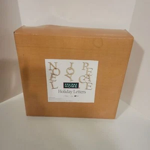 Holiday Home Noel Holiday Gilded Gold Letters NIB - Picture 1 of 6