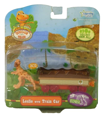Tren de dinosaurios LESLIE CON VAGÓN DE TREN curva de aprendizaje 53063 nuevo en paquete raro I Foto 1 de 2