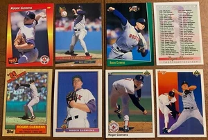 Lote de 8 tarjetas Roger Clemens EX/NM Boston Red Sox - Imagen 1 de 2