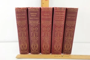 Lot of 5 Charles Dickens HC Illustrated Sterling Edition Dana Estes & Co - Picture 1 of 21