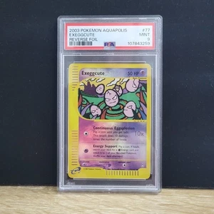 PSA 9 Exeggcute 77/147 Aquapolis Set Reverse Holo Pokemon Karte - Bild 1 von 2