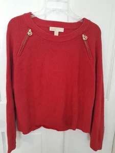 Michael Michael Kors Women’s Size XL Sweater Red Nice Preowned Condition - Picture 1 of 7