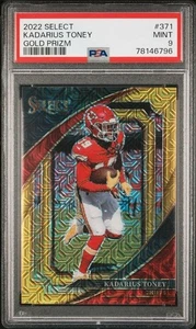 2022 Panini Select - Suite Level Kadarius Toney #371 Gold /10 PSA 9 - Foto 1 di 2