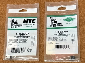 Nuevo de Lote Antiguo NTE Electronics NTE2397 MOSFET N-Ch, Interruptor de Alta Velocidad (ECG2397) Paquete de 2 - Imagen 1 de 1