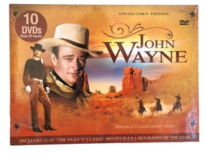 John Wayne 10 DVD Collector's Edition Box Set – 22 Classic Films NEW Sealed - Picture 1 of 9