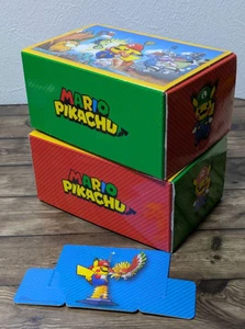 POKEMON MARIO PIKACHU BOX DISPLAY ONLY NO CARDS NO ACCESSORIES USED ITEM - 2 BOX - Picture 1 of 4