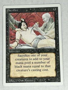 Sacrifice Unlimited Uncommon Magic The Gathering MTG LP - Picture 1 of 2